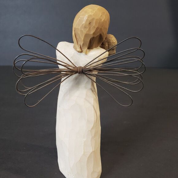 Elegant Willow Tree Hand Painted Angel of Friendship Figurine 5" Pet Lover Gift - Picture 5 of 6